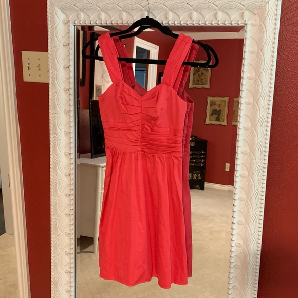 Express Dresses & Skirts - Express Sweetheart Neckline Coral Orange Dress